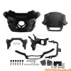 Harley FXST FXLR FXBB Front Mask Headlamps Windshield w/ Mount Bracket