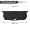 Ford Escape 2.3L 2008-2012 Gloss Black Retractable Cargo Cover
