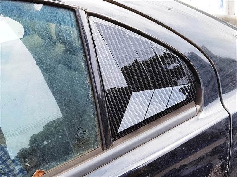 Mitsubishi Lancer EVO Carbon Fiber Look Quarter Window Louvers (2001-2007)