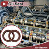 Oil Seal 35x48x8mm Rotary Shaft Seal FKM Brown 2 x Pcs