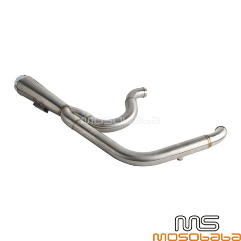 Harley Softail Slim FLSL Fat Bob FXFB FXFBS Full 2-into-1 Exhaust Pipes (2018-2023)