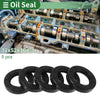 Oil Seal 32x52x10mm 5 Pcs Rotary Shaft Seal NBR Rubber Black