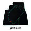 BMW X5M E70 SUV with Green Trim AutoWin Black Floor Mats (2009-2013)
