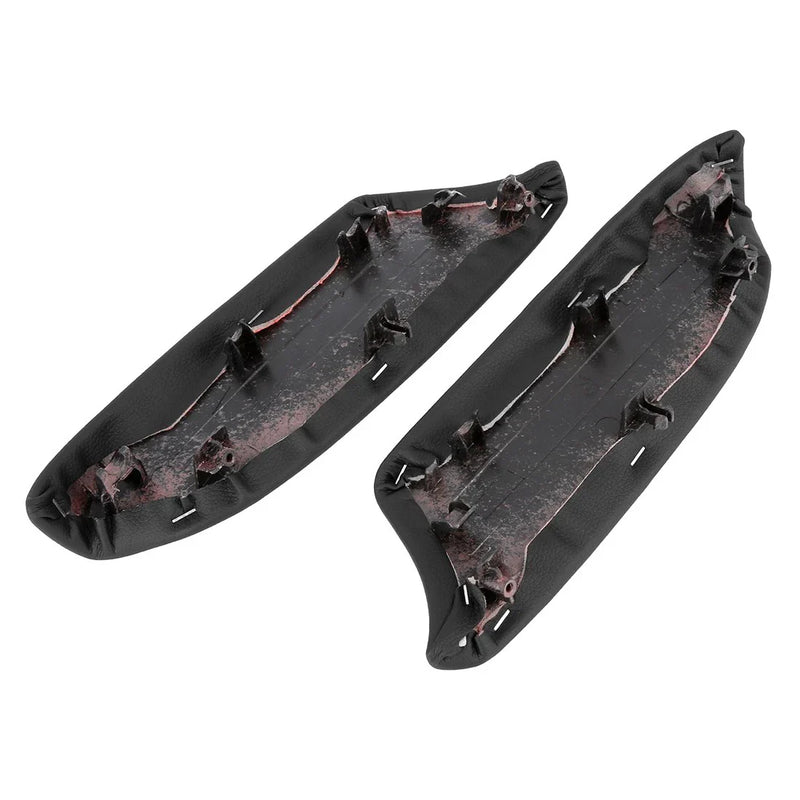 Honda Accord Front Car Door Panels Armrest Lid Handle Covers Black (2008-2012)
