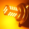 Amber 56SMD H4 LED Lamp Auto Motorcycle Headlight Bulb DC 6V 8W 800LM