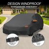 Volvo V90 Wagon 210D-PU Car Cover w/ Left Side Door Zipper (2017-2023)