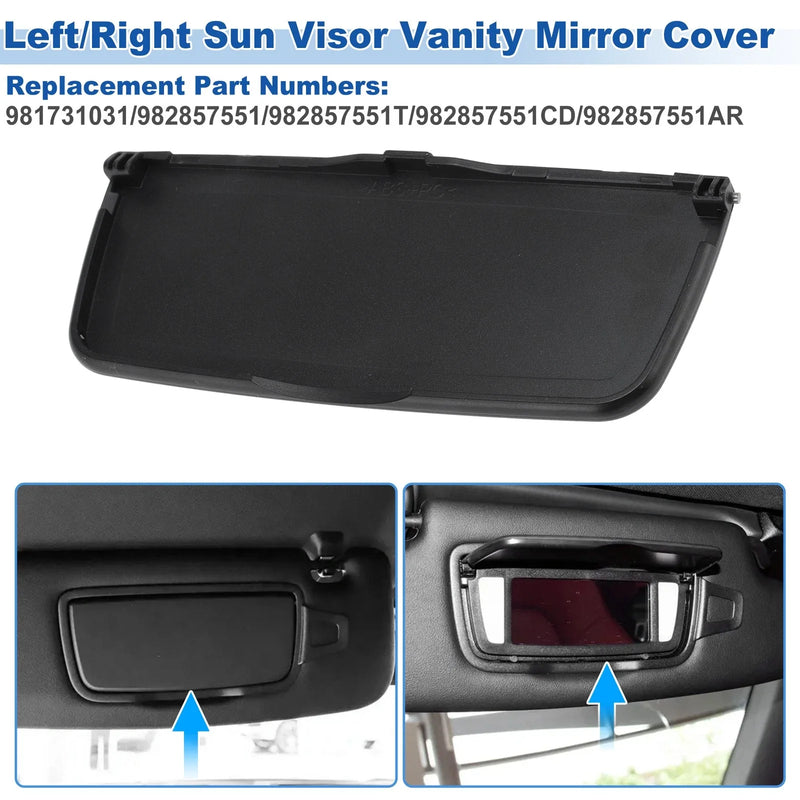 Porsche Boxster / Cayman 981 Sun Visor Mirror Cover (2014-2016)