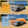 Hyundai Ioniq 6 (2023) - Orange Cotton with Zipper Waterproof All Weather Car Cover