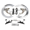 Honda Goldwing Brake Rotor Covers LED Amber Light Smoke Lens (18-25)