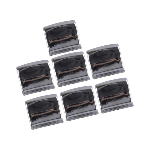 Nissan ET 7 x ABS Silver Window Regulator Switch Button Covers
