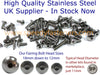 Suzuki GSX-R600 Schraube Set Edelstahl Frontscheibe (2001–2001)