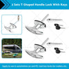 Trailer Caravan Toolbox Chrome Rear Fixing T Handle Lock w/ Key