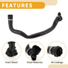 BMW X1 2016-2020, X2 2018-2019 Rubber Black Radiator Hose 17127617363