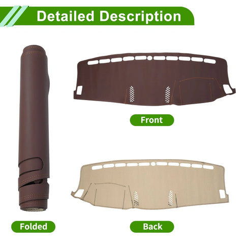 Ford Ranger (2018-2021) - Brown Dash Carpet Dashboard Cover Mat