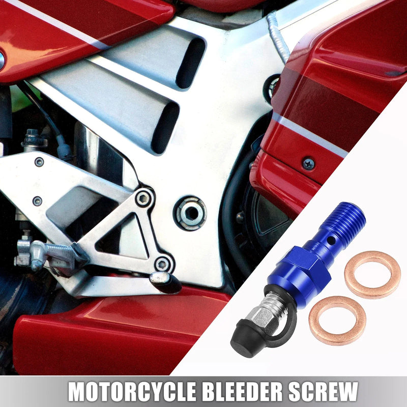 MakeModel Set Motorcycle Master Cylinder M10x1.0 Bleeder Screw Dust Cap