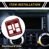 Jeep Wrangler JK Dashboard Window Switch Button Cover Trim (2007-2018)