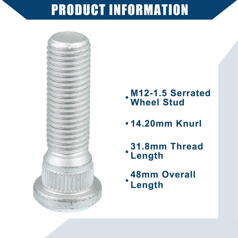 Lexus, Toyota, Scion 20 x M12-1.5 Wheel Stud Bolts