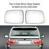 BMW X5 E53 (2000-2006) - 1 Pair Heated Clear Mirror Glass