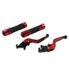 Kawasaki ZX10R Red Extendable Brake Clutch Levers Grip Set (2011-2023)