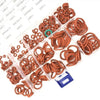 Flanges O Ring 225pcs Red Silicone Assortment