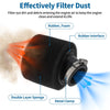 Motorcycle Air Filter Universal 38-40mm Rubber Foam Black
