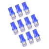 T10 License Plate 10x Blue LED Dash Cluster Light Bulbs (Fits Various Years)