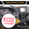 Jeep Wrangler JK JKU (2011-2017) Pink AC Switch Button Control Cover Trim