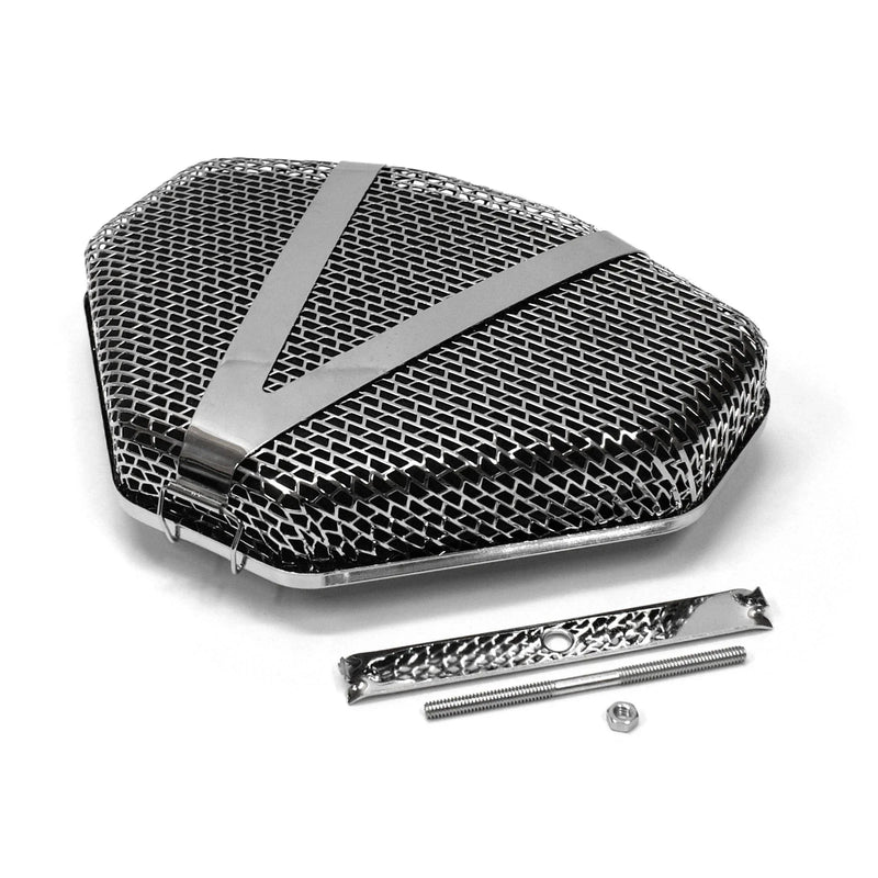 Car Air Cleaner 12" x 8" x 2.5" Superflow Triangle Open Screen Filter