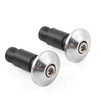 Motorcycle Dirt Bike - Silver 7/8'' Handle Bar End Cap Plug