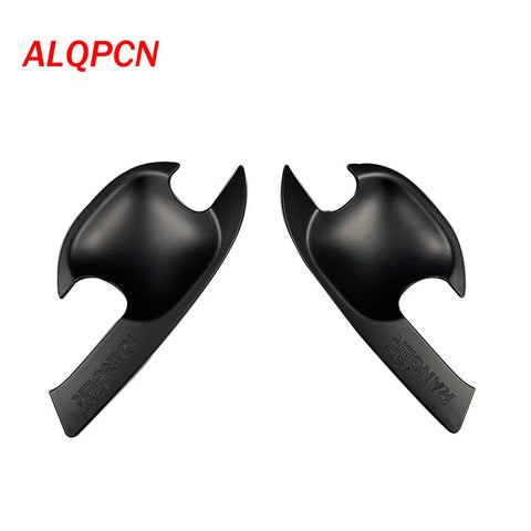 Ford Ranger 4 x Matte Black Outer Door Handle Bowl Covers (2012-2019)