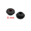 Car Motorcycle 8pcs 6mm Black Rubber Shock Absorber Bushings