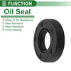 Oil Seal Seal Ring Rotary Shaft Seal NBR Rubber 22x45x10mm Black