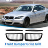 BMW 325i E90 (2006-2013) Matte Black Pair Hood Bumper Grille
