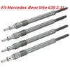 Mercedes-Benz Vito 639 2.1L Diesel Set of 4 Glow Plugs (2004-2010)