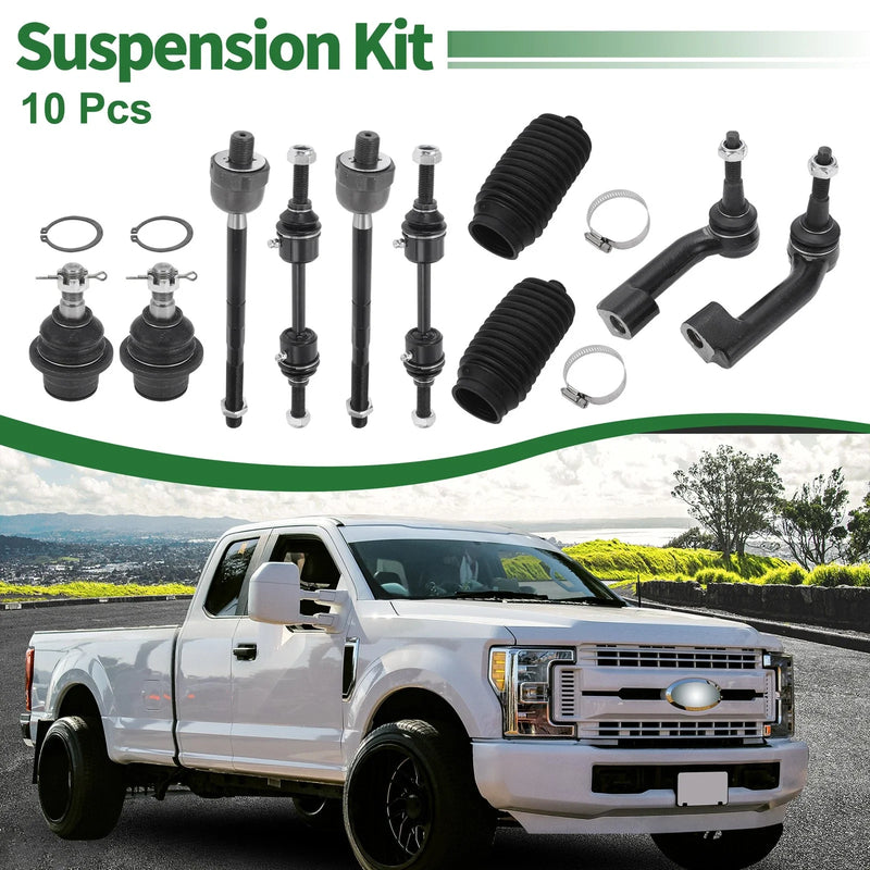 Ford F-150 10 Pcs Front Suspension Kit Tie Rod Ends (2004-2023)