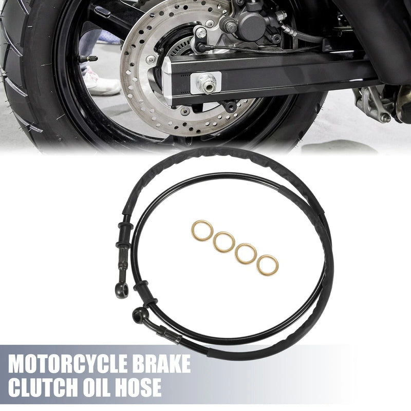 Motorcycle 125cm Motorcycle Brake Clutch Oil Hose Throttle Pipe Black