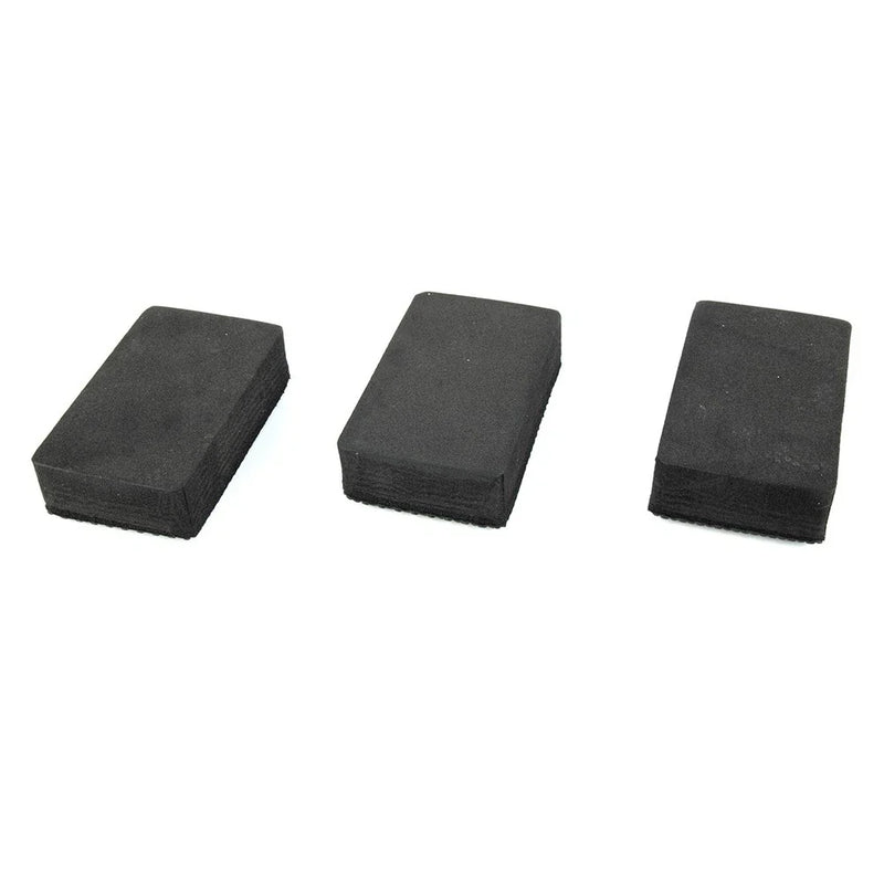 3 x Car Clay Bar Pad Sponges Block Cleaning Eraser Wax Polish Pad Tools Black