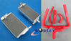 Honda CR250R Aluminum Radiator + Y Hose Kit Blue (2002-2004)