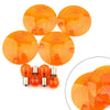 Harley Davidson Road King 4 x Turn Signal Light Amber Lens Covers (1994-2010)