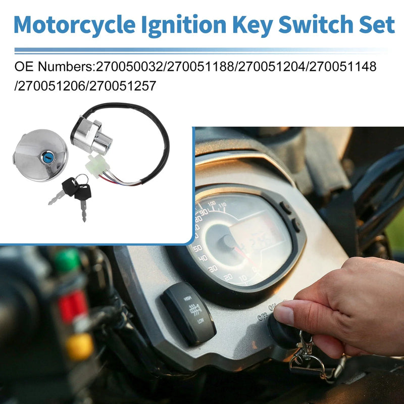 Kawasaki VULCAN 500 LTD 800 CLASSIC Ignition Key Switch (1996–2001)