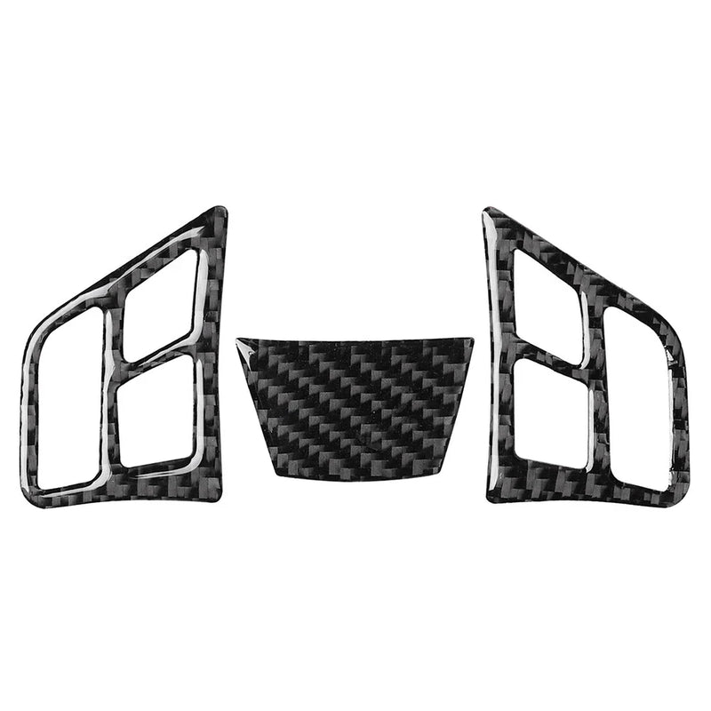 BMW 3 Series 3 Pcs Black Steering Wheel Cover Trim (2005-2012)