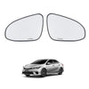 Side Mirror Glass Lens Pair Fits Toyota Corolla Altis Camry 4D Sedan 2014-18 D05