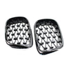 BMW E39 5-Series Gloss Black Front Kidney Grille (1999-2003)