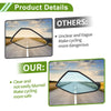 M8 / M10 Rear View Mirrors M8/M10 Polygonal Shape Gold Tone Aluminum Alloy