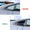 BMW 4 Series G26 Gloss Black Rear Side Window Louvers (2020-2024)
