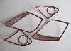 Nissan Qashqai Dualis Chrome Tail Rear Light Lamp Cover Trim (2007-2012)