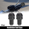Motorcycle Pair 7/8" 22mm Black Handlebar End Grips Bar Ends