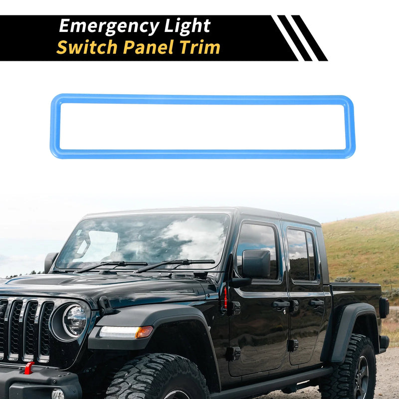 Jeep Wrangler JK (2011-2017) Light Blue Emergency Light Switch Panel Trim