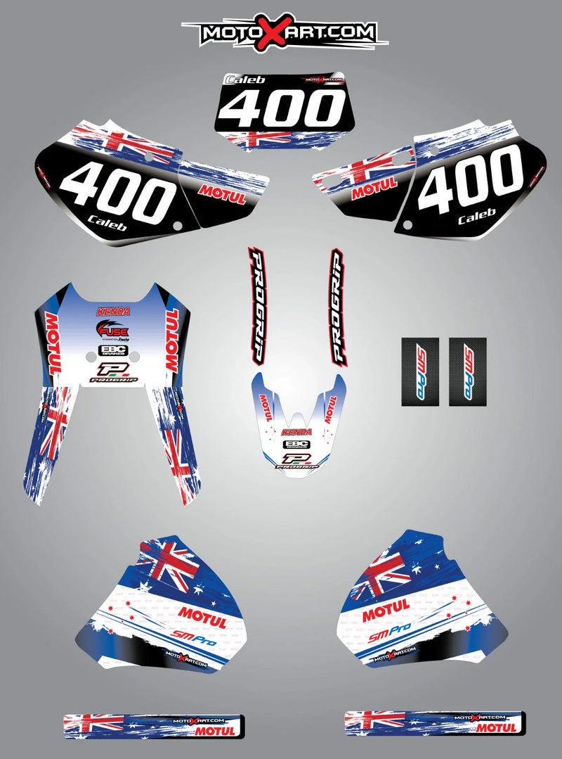 Honda XR 400 (1996-2004) Stickers AUSSIE PRIDE Custom Graphic Kit