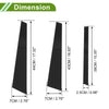 BMW 7-Series 6 Pcs Black Door Pillar Window Trim (1995-2001)